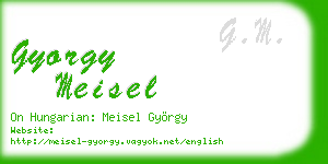 gyorgy meisel business card